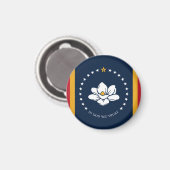 Mississippi Flag 2020 Nieuw Magneet (Voorkant / Achterkant)