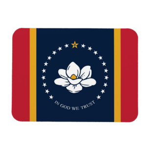 Mississippi Flag 2020 Nieuw Magneet