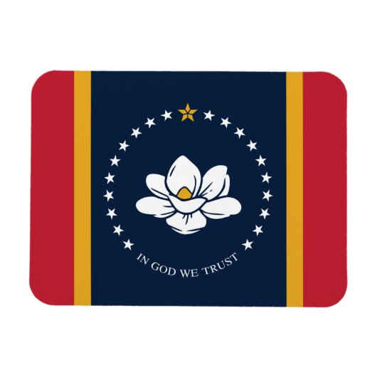 Mississippi Flag 2020 Nieuw Magneet (Horizontaal)