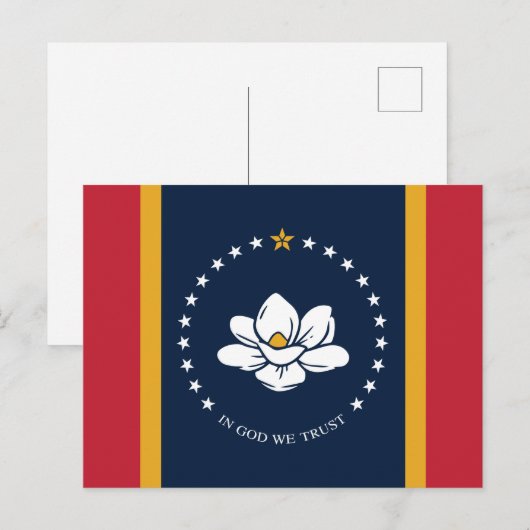 Mississippi Flag 2020 Nieuw Uitnodiging Briefkaart (Voorkant / Achterkant)