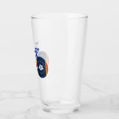 Mississippi Flag Cycling Glas (Links)