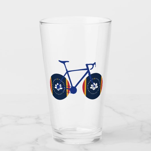 Mississippi Flag Cycling Glas (Voorkant)