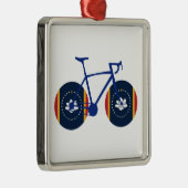 Mississippi Flag Cycling Metalen Ornament (Rechts)