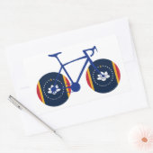 Mississippi Flag Cycling Rechthoekige Sticker (Envelop)