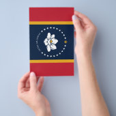 Mississippi Flag - New Magnolia Flag Flyer (Hand)