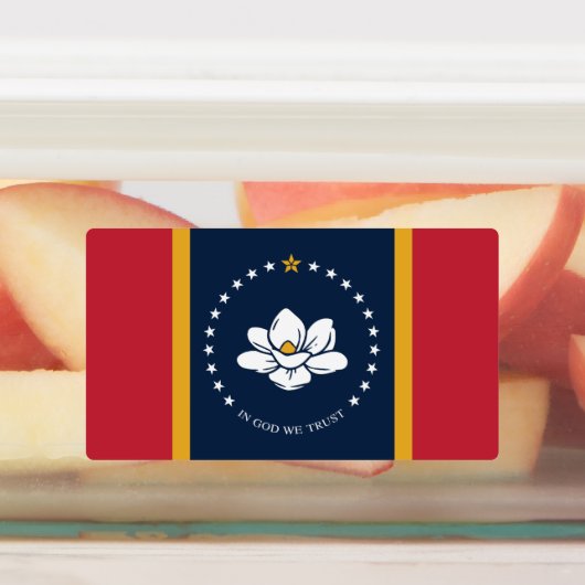 Mississippi Flag - New Magnolia Flag Labels (Aangebracht)