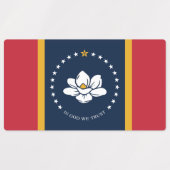 Mississippi Flag - New Magnolia Flag Labels (Design 1)