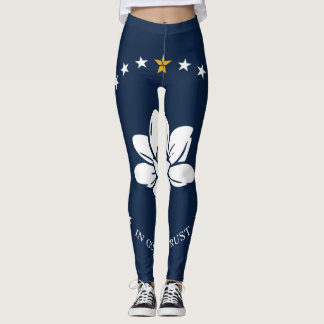 Mississippi Flag - New Magnolia Flag Leggings