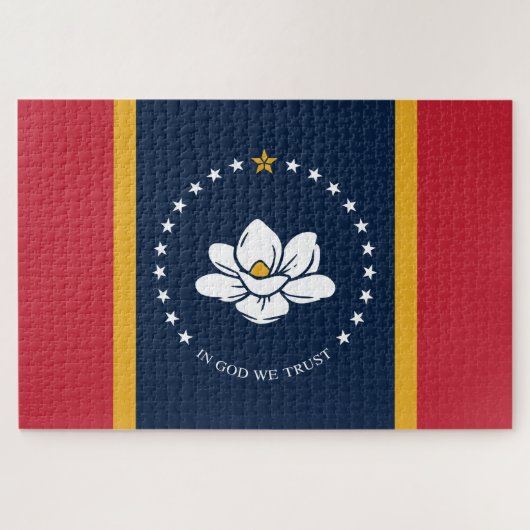 Mississippi Flag - New Magnolia Flag Legpuzzel (Horizontaal)