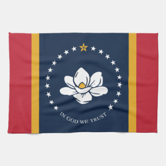 Mississippi Flag - New Magnolia Flag Theedoek