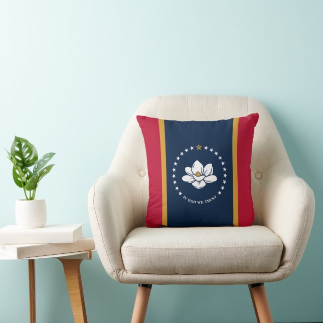 Mississippi Flag on MoJo Pillow Kussen (Stoel)