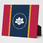 Mississippi Flag Plaque Fotoplaat (Zijkant)
