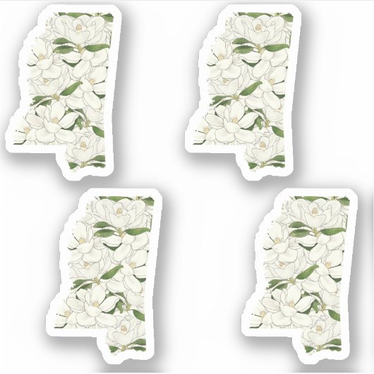Mississippi Flower Sticker (Voorkant)