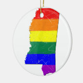 Mississippi Gay Pride Flag Keramisch Ornament (Links)