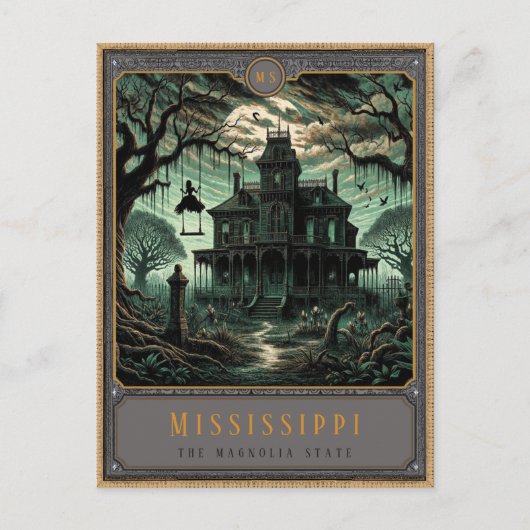 Mississippi | Gotische kunst Briefkaart (Voorkant)