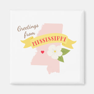 Mississippi Greetings Magneet