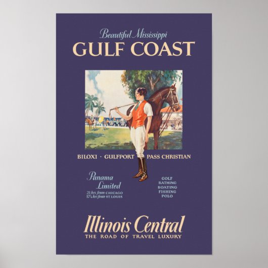 Mississippi Gulf Coast Travel Poster (Voorkant)