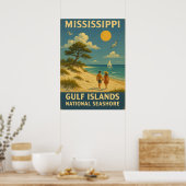 Mississippi Gulf Islands National Seashore V01 Poster (Keuken)