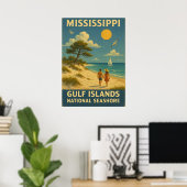 Mississippi Gulf Islands National Seashore V01 Poster (Thuiskantoor)