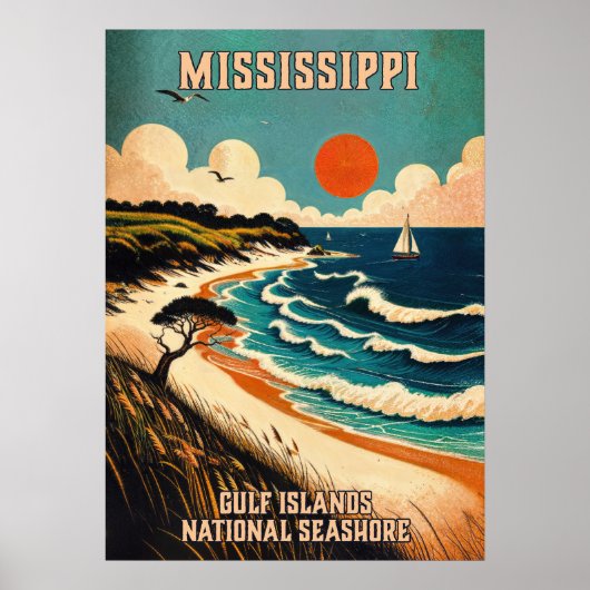 Mississippi Gulf Islands National Seashore V02 Poster (Voorkant)