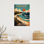 Mississippi Gulf Islands National Seashore V02 Poster (Keuken)