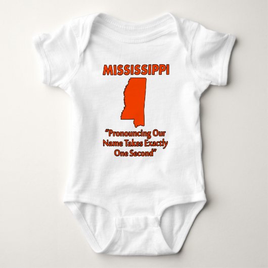 Mississippi - Het Uitspreken Duurt Één Seconde Romper (Voorkant)