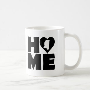 Mississippi Home Heart State Mok of Travel Mug