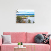 Mississippi Horizon aan de grens van Iowa Canvas Afdruk (Insitu (Woonkamer))