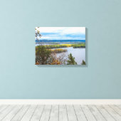 Mississippi Horizon aan de grens van Iowa Canvas Afdruk (Insitu (Houten vloer))
