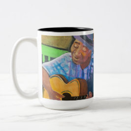 Mississippi John Hurt koffiemok Tweekleurige Koffiemok
