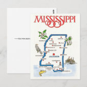 Mississippi Kaart (Voorkant / Achterkant)
