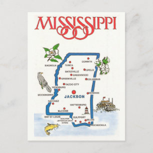 Mississippi Kaart