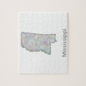 Mississippi-kaart Legpuzzel (Verticaal)