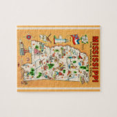 Mississippi  kaart puzzel (Horizontaal)