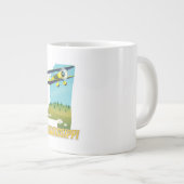 Mississippi Kaart reisposter afdrukken. Grote Koffiekop (Voorkant rechts)