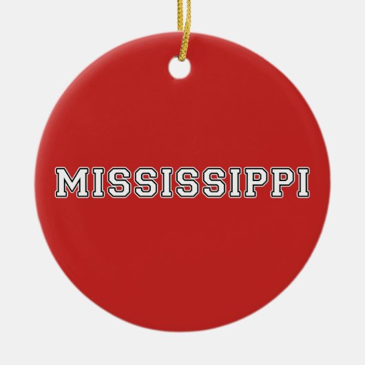 Mississippi Keramisch Ornament (Voorkant)