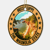 Mississippi Keramisch Ornament (Links)