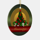 Mississippi kerstboomversiering keramisch ornament (Rechts)