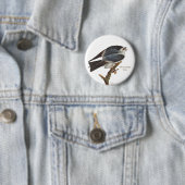 Mississippi Kite, John James Audubon Birder's Bird Ronde Button 5,7 Cm (In situ)