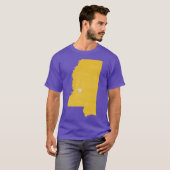 Mississippi Liefde in Geel Oversized T-shirt (Voorkant volledig)