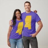 Mississippi Liefde in Geel Oversized T-shirt (Unisex)
