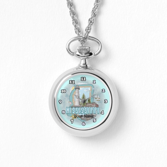 Mississippi Lighthouse horloge (Voorkant)