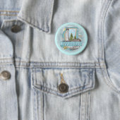 Mississippi Lighthouse pin-knop Ronde Button 5,7 Cm (In situ)
