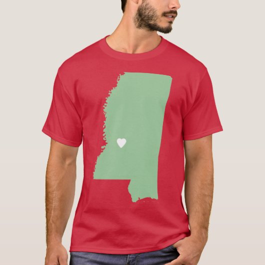 Mississippi Love in Sage Oversized T-shirt (Voorkant)