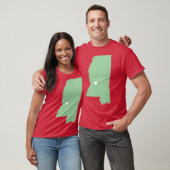 Mississippi Love in Sage Oversized T-shirt (Unisex)