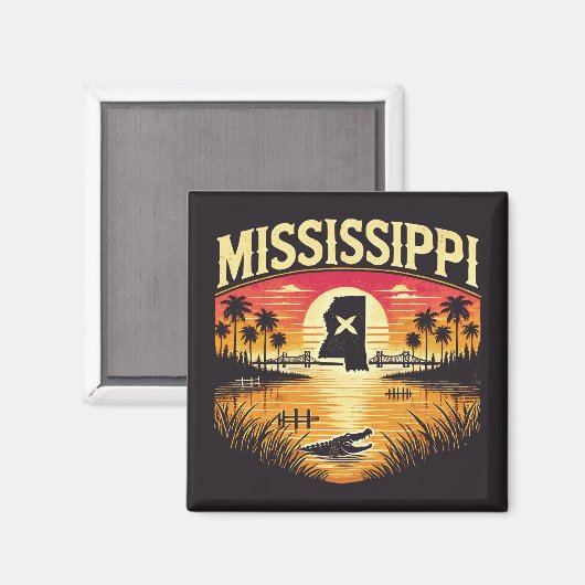 Mississippi Magneet (Voorkant / Achterkant)