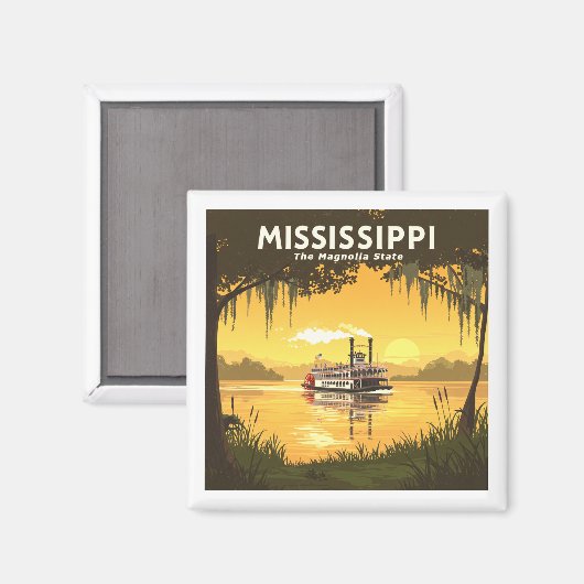 Mississippi Magneet (Voorkant / Achterkant)