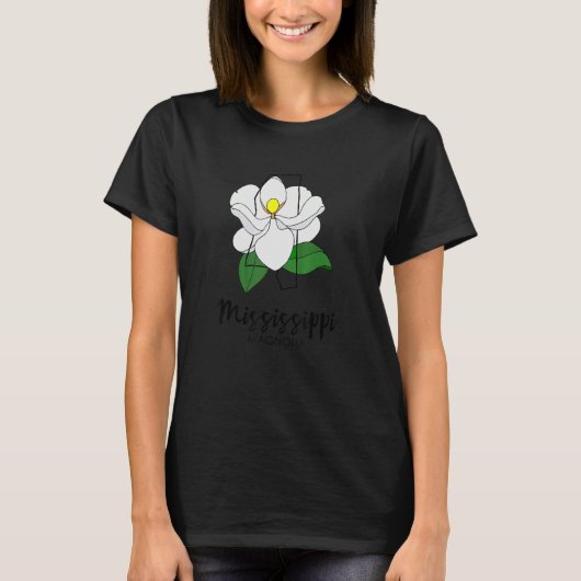 Mississippi Magnolia Flower T-shirt (Voorkant)