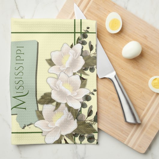 Mississippi Magnolia Kitchen Towel Theedoek (Quarter Fold)