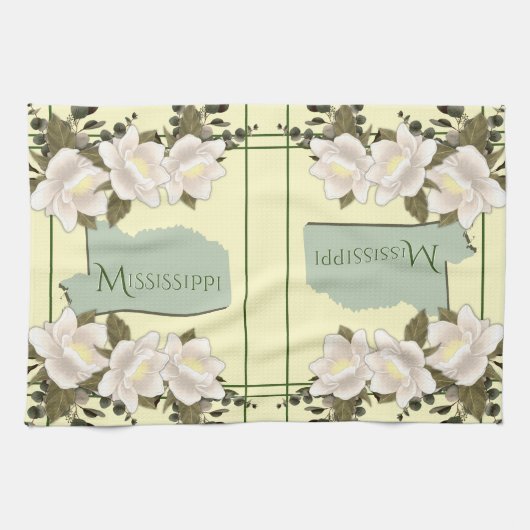 Mississippi Magnolia Kitchen Towel Theedoek (Horizontaal)